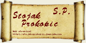 Stojak Prokopić vizit kartica